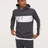 Custom Plain Printed Embroidered Design Spring&Autumn High Quality 100% Cotton man color block sweatshirt hooded pullover sweats
