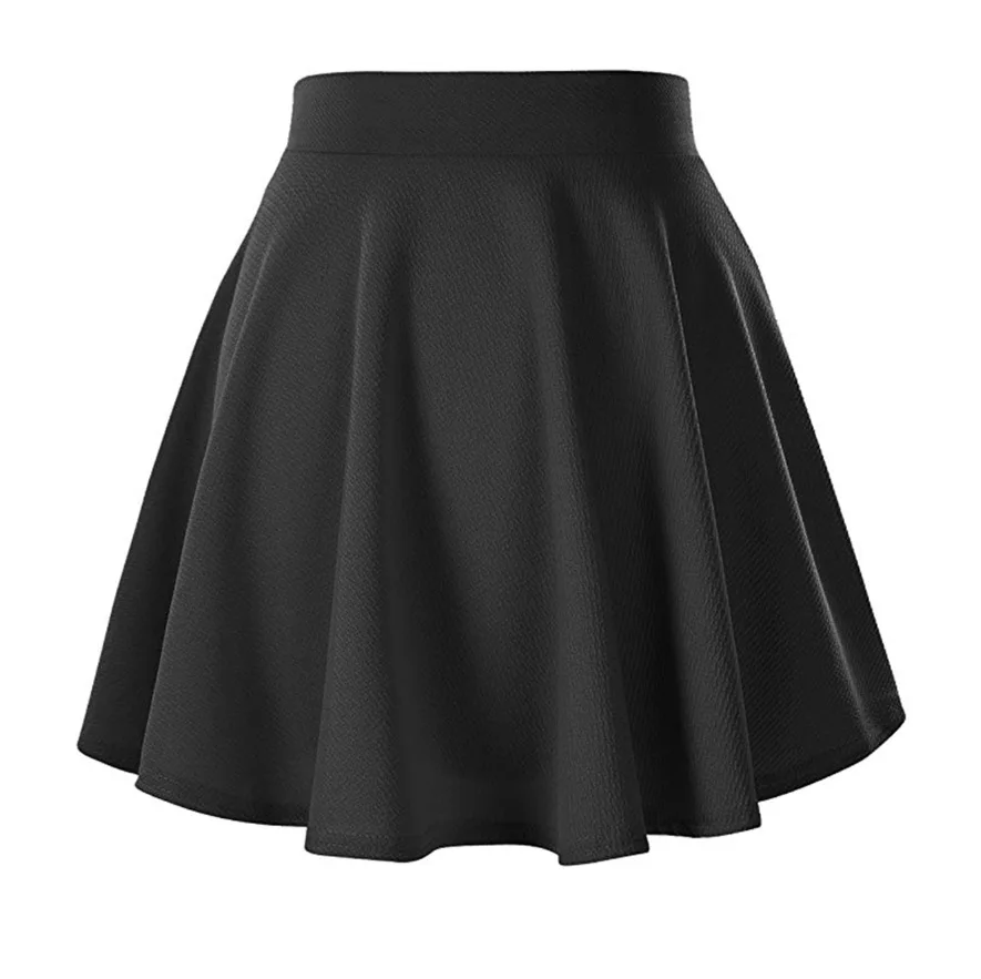 

Urban CoCo Women's Basic Versatile Stretchy Flared Casual Mini Skater Skirt