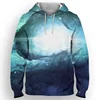 QUDING New earth nature warm Polyester custom low MOQ pullover hoodies for MEN