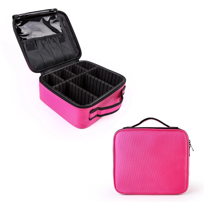 

Women Makeup Bag Suitcase Fashion Cosmetic Bag Cosmetics Case Organizer Portable Storage Bag Makeup Brushes Toiletry Jewelry