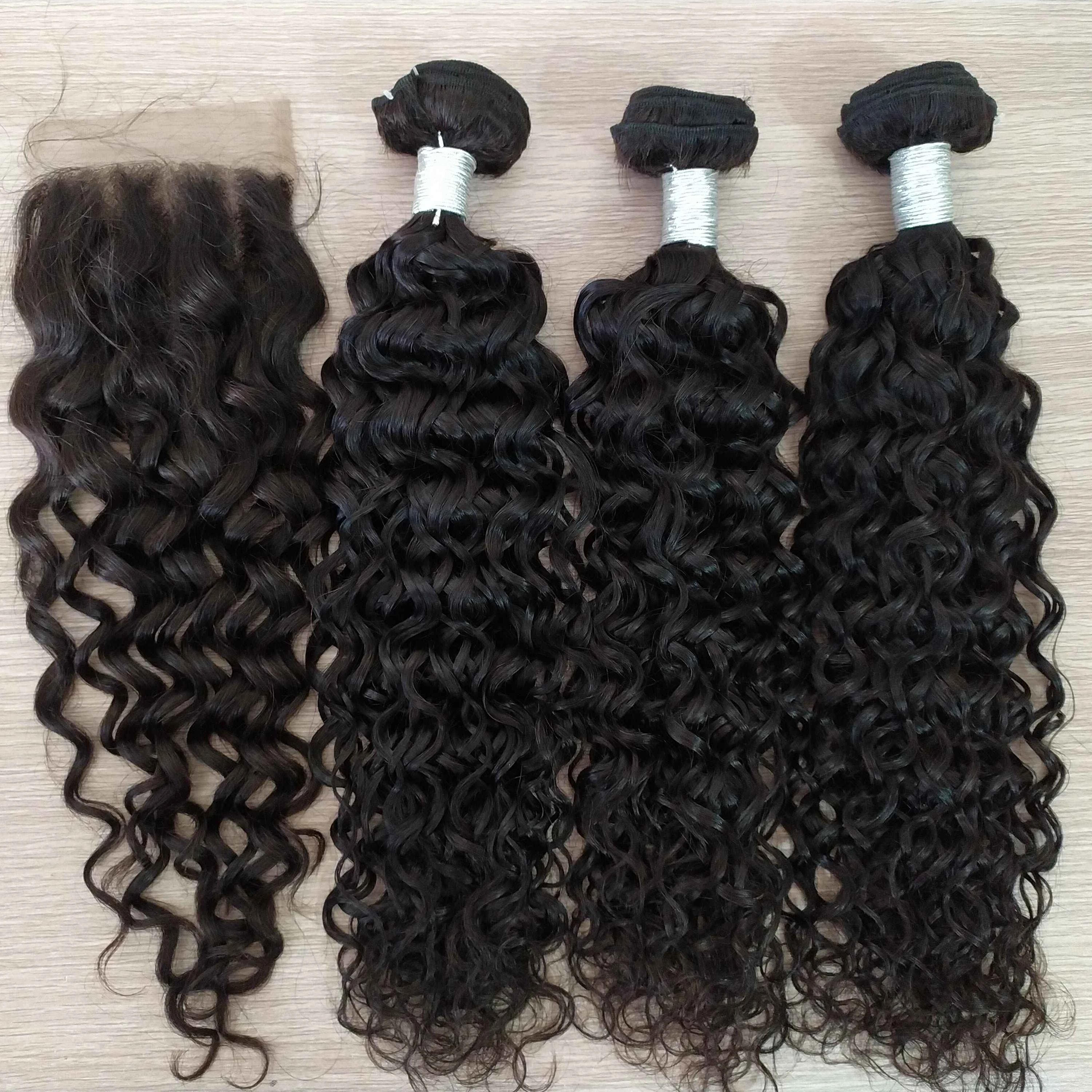 

Ready To Ship No Chemical 100 Percent High Quality Virgin Water Wave Wholesale Brazilian Virgin Hair