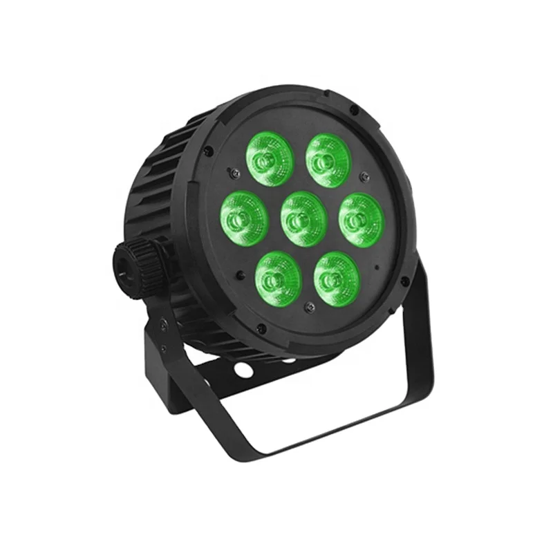 

7x18W RGBWAUV 6in1 Plastic DMX LED Stage Lights
