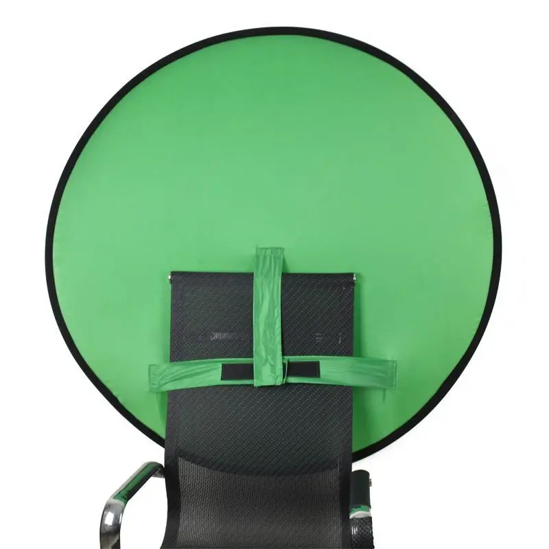 

2022 Factory Price LOGO Chair Portable Reversible Studio Collapsible Green Screen for webcam backdrop