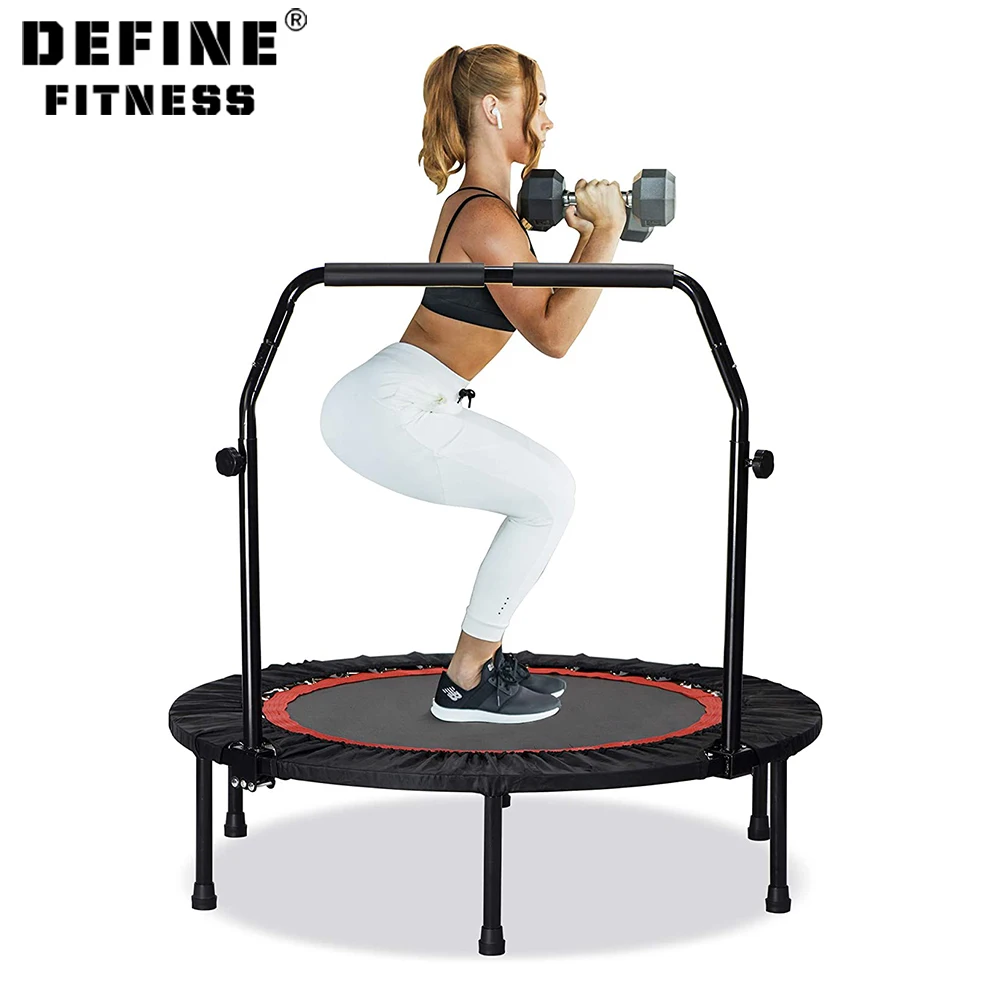 

DEFINE FITNESS Customized Logo Foldable Indoor Fitness Jumping Bungee Outdoor Trampoline With Handle