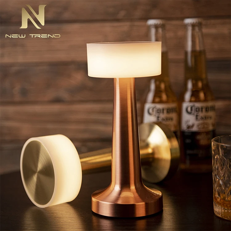 
New product restaurant bar decoration metal abs gold color led table light  (62349168545)