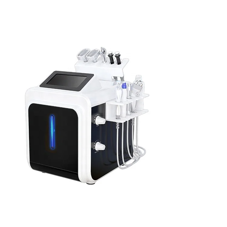 

9 in 1 facial with diamond peeling facial machine skin care, White