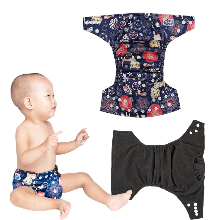 

Bamboo Charcoal Cloth Diapers Babyland Cloth Nappy  Cloth Diapers Bamboo, 80printed