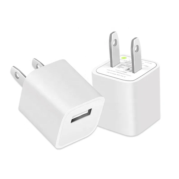 

Mobile Phone Charger US Plug USB Wall Charger Travel Home Adapter For iPhone For Samsung, White
