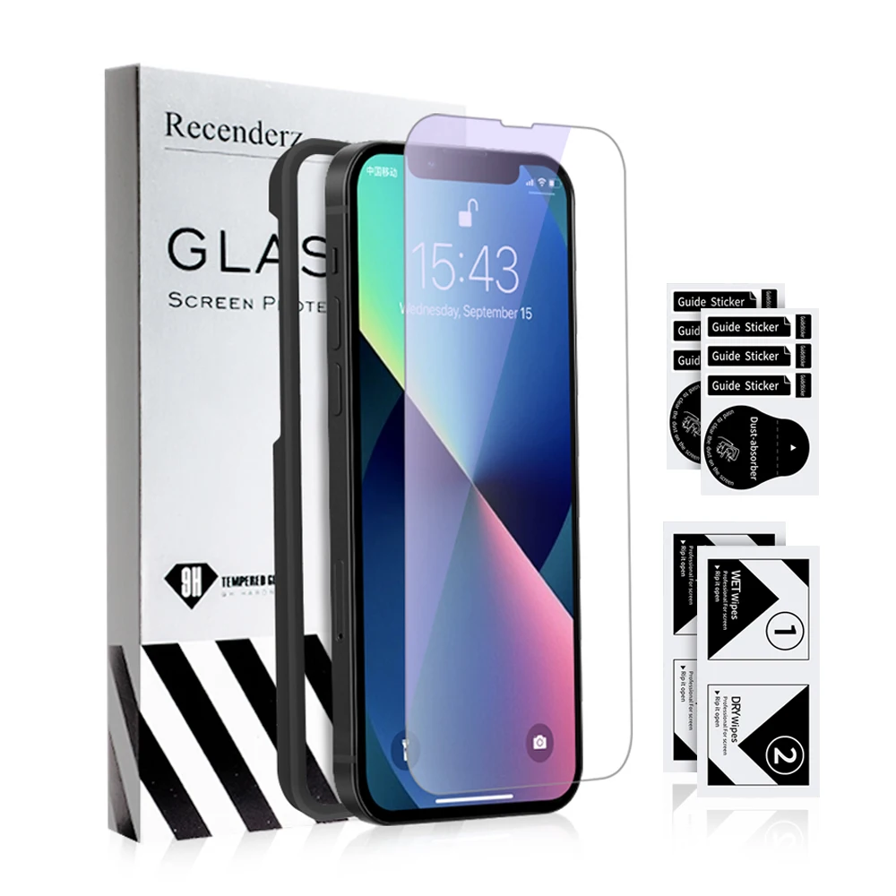 

3 in 1 packs anti-shock 0.33mm 2.5d tempered glass mobile glass screen protector