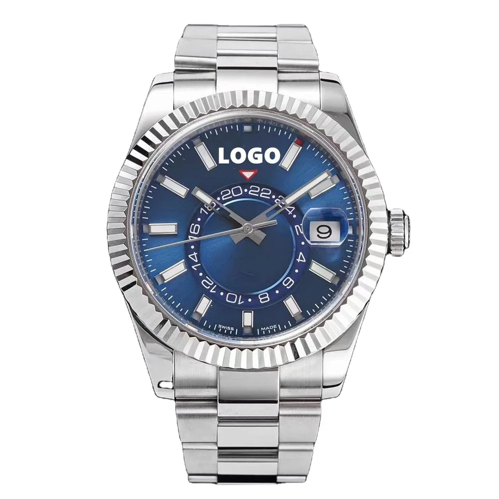 

Diver waterproof noob Patek watch 904l steel 9001 Movement Month adjustment true function 326934 Sky Dweller watch
