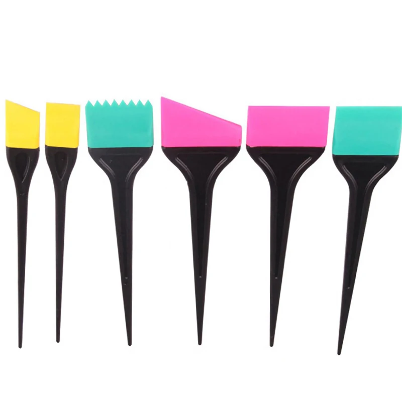 

Soft silicone oil baking Bristles Large Tinting Bleaching Hair Coloring Dye detangling hair barber salon comb Brush