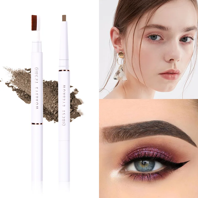 

Wholesale brow pen custom waterproof eyebrow pencil private label with brush