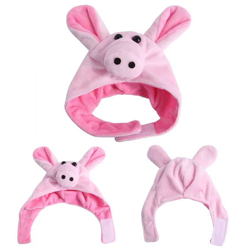 

Cute Pet Hats Cartoon Pink Hats Soft Headwear Puppy Cap for Small Dogs Cosplay Dog Costume Outdoor Pet Accessories