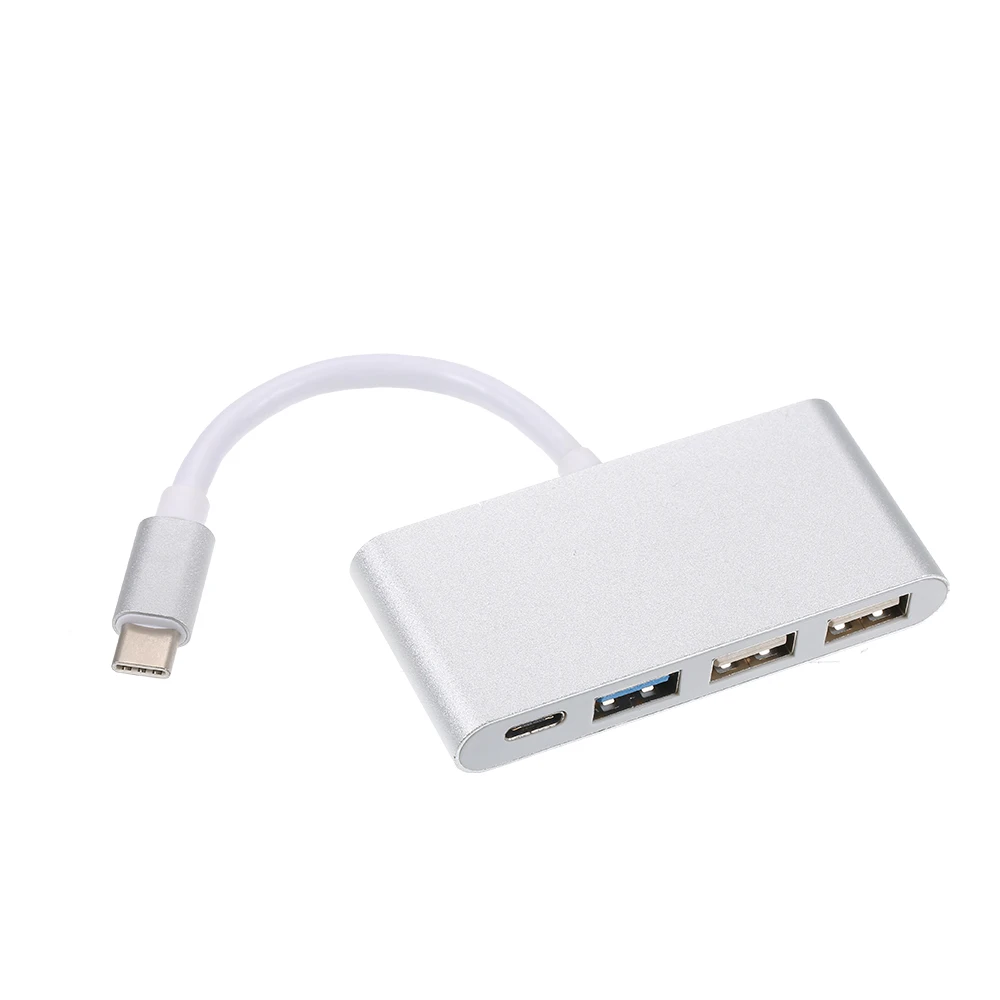 

4 in 1 Type-C to Type-C 3 Hub Charging Port Type-C to USB 3.0 Adapter Cable USB C to 3 Hub Fast Speed
