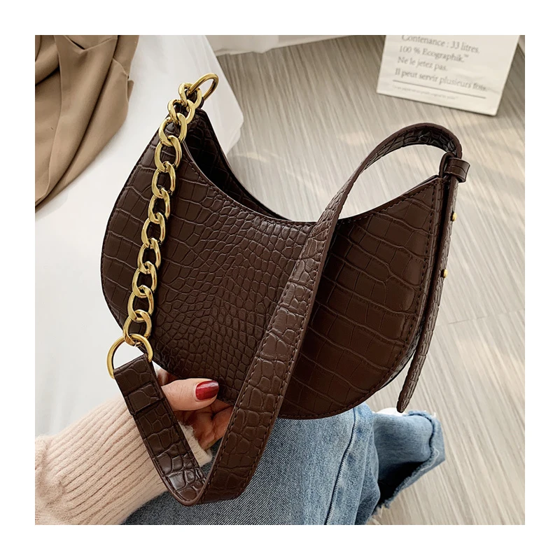 

Fashion Leather Single Shoulder Bag Women Handbags Vintage underarm bag