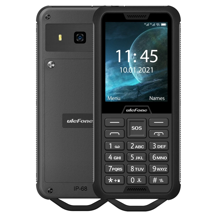 

Fatory Price Ulefone Armor Mini 2 Rugged Phone 32Mb+32Mb IP68 Waterproof 2.4 inch MediaTek MT6261D 2G Mobile Phones