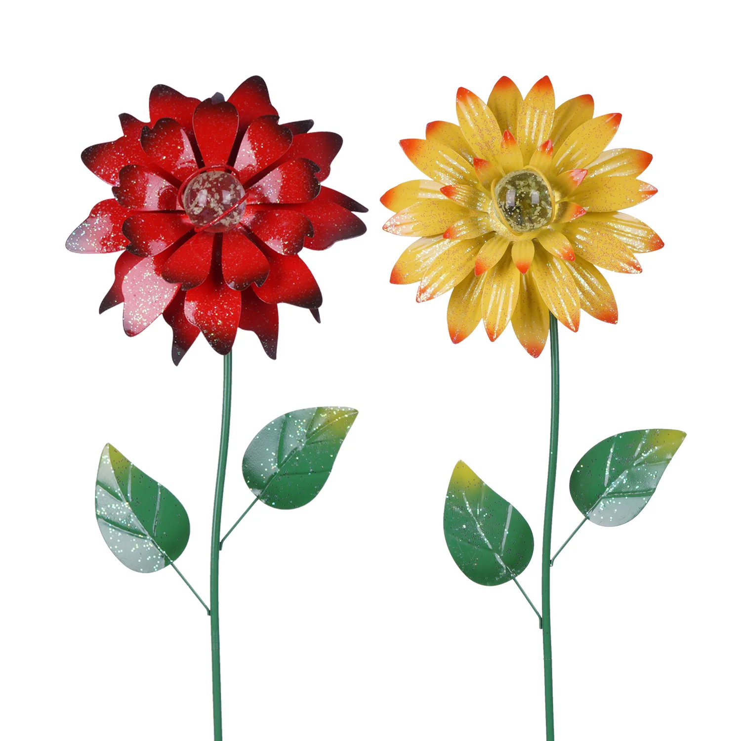 

Garden pile decorationdecoration lawn garden ornaments luminous plant selection waterproof metal flower stick, Customized color