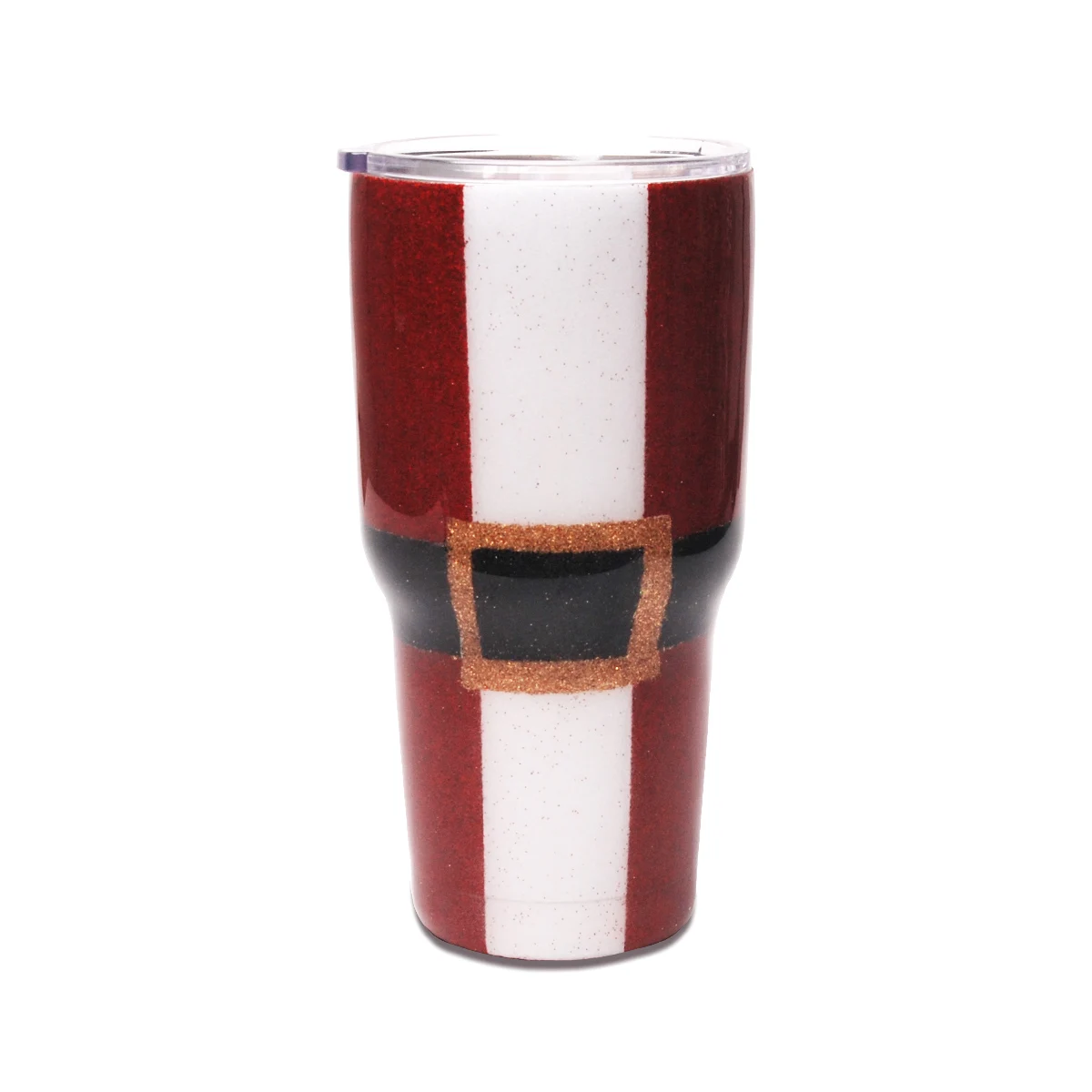 

Handmade mug 30oz Epoxy Glitter red/white Cups DOM1001172 Double Wall Vacuum Tumbler for FBA drop shipping, White+red