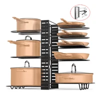 

Lengthen Style Factory Supply Pot And Pan Organizer Rack