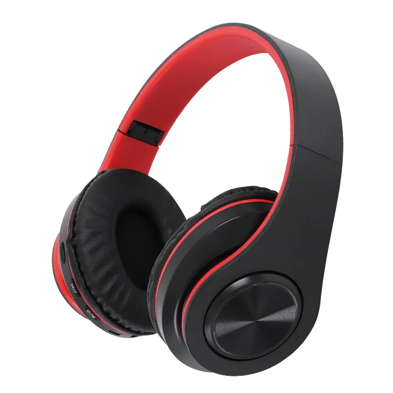 

New Foldable Wireless Headset Super Heavy Bass HiFi Music Earbuds Over-ear Sport Sweatproof Headphone Support TF Card