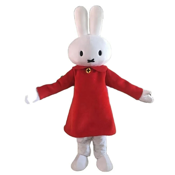 

commercial Animal Furry Custom Cartoon Soft Plush Rabbit fursuit Cute bunny Mascot Costumes for Happy Easter show, Customized color