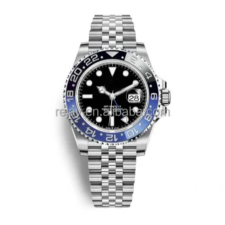

Classic Watch Men's 40MM GMT II Black Dial Blue Ceramic Bezel 116710BLNR 116710 126715 126711 116718 Asia 2813 Mens Watch