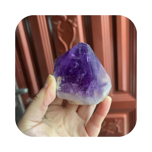 

natural crystals wholesale decor stone gemstones energy healing high quality amethyst tower stone decorations for feng shui