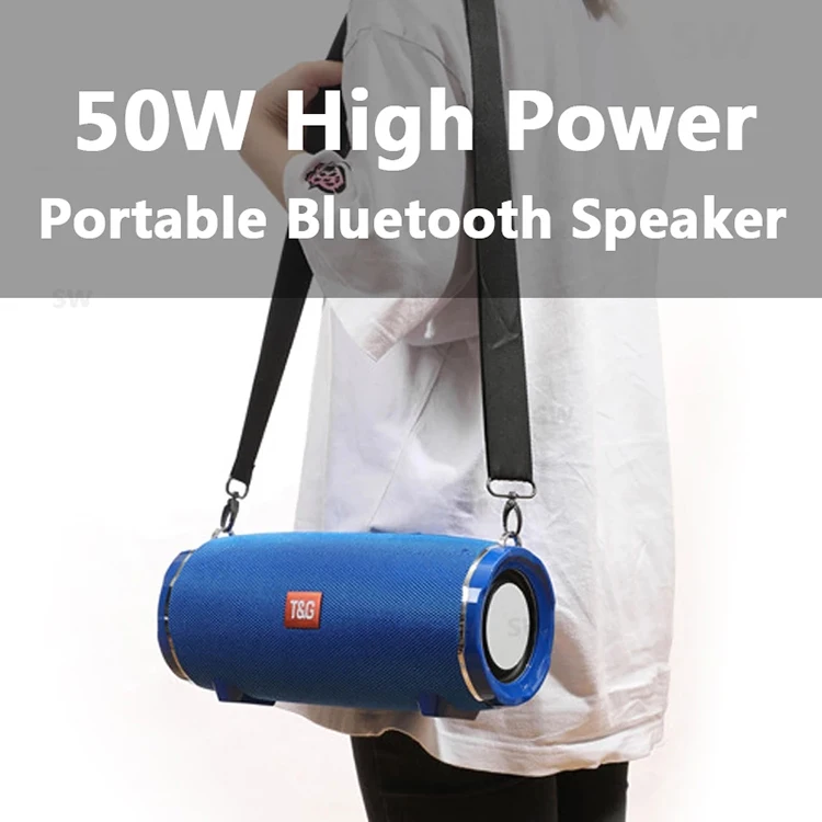 TG187 Speaker waterproof 4400mah high sound bass 50 watt subwoofer BT super bass wierless portable powerful bluetooth speaker - ANKUX.COM