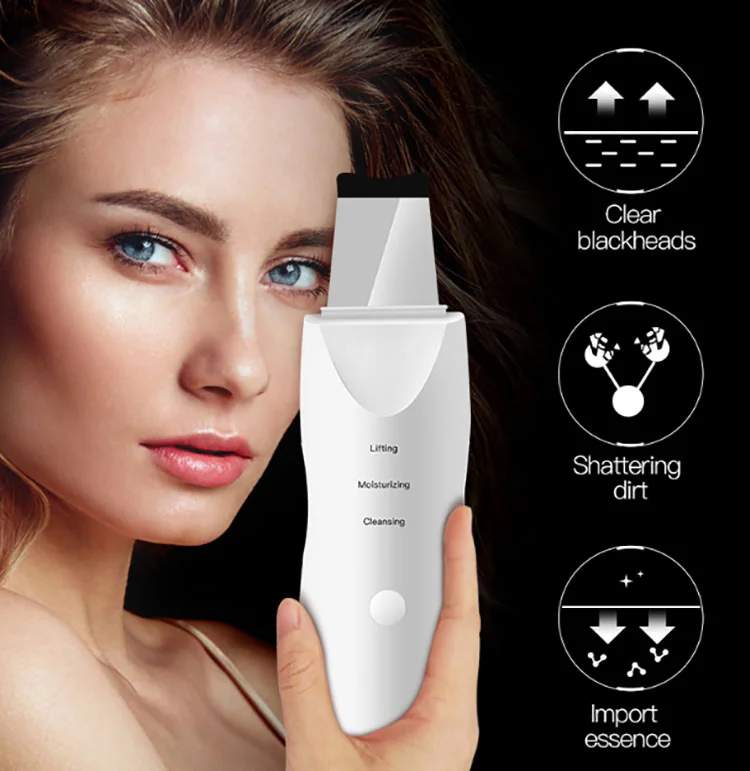 

Beauty Machine Ultrasonic Beauty Equipment Skin Scrubber Deep Cleansing