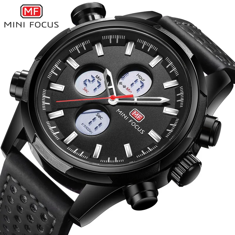 

New fshion men casual quartz watch waterproof chronograph leather wrist waterproof 3 pointers working watch