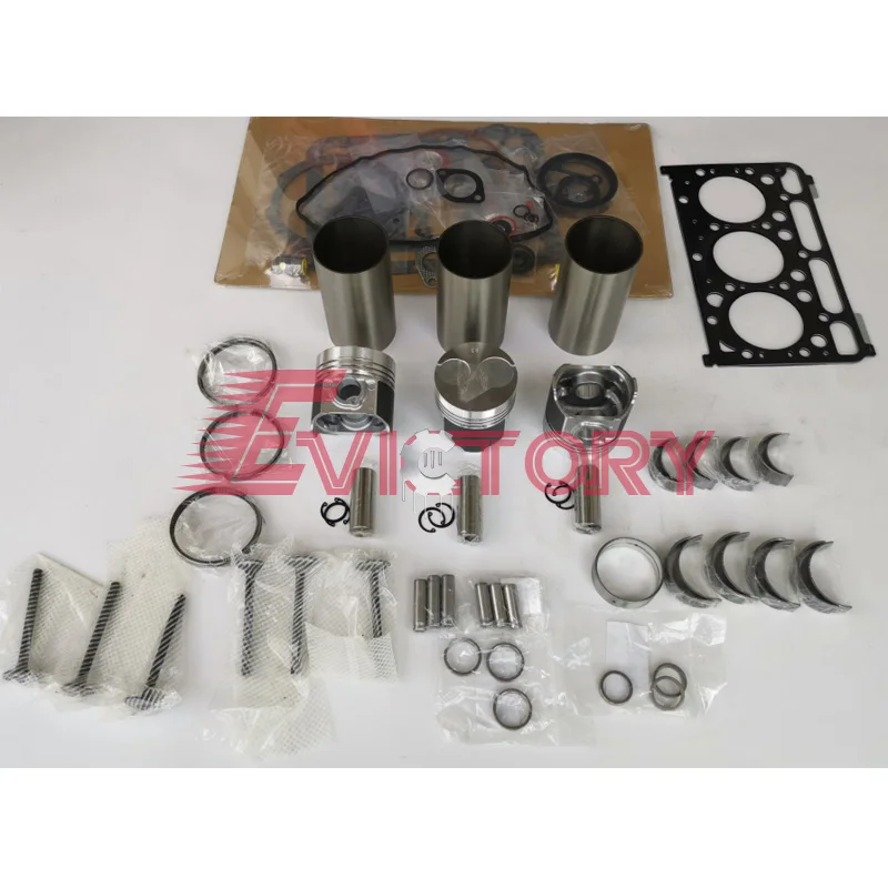 

For Kubota D1503 rebuild kit overhaul gasket piston ring liner valves bearings