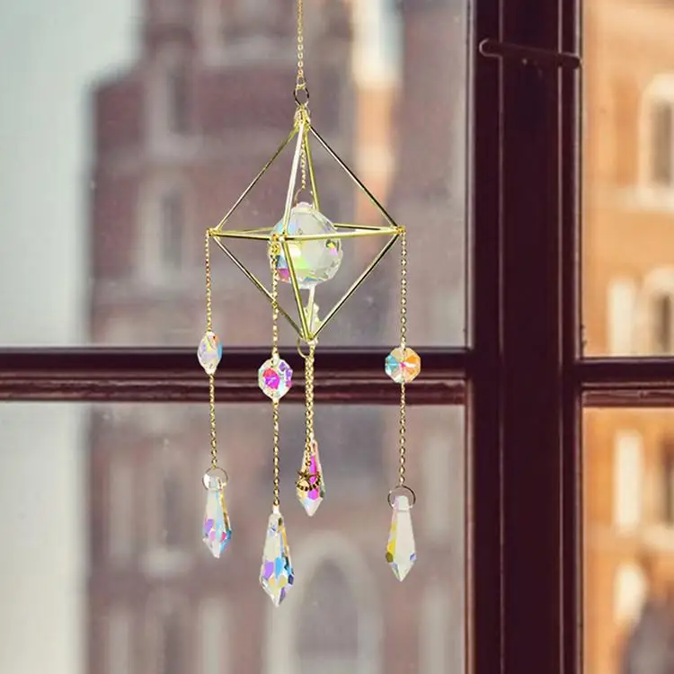 

Crystal Wind Chimes Window High-quality Sun Catcher Pendant BAOKUAN Garden Pendant Window Pendant