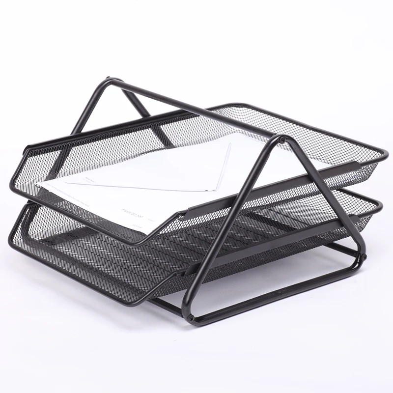 
Metal mesh file tray 