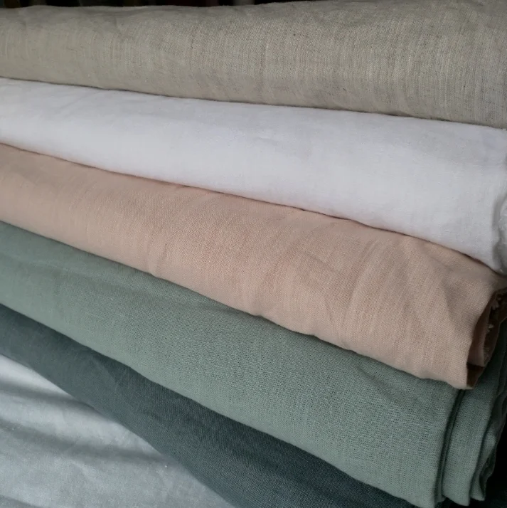 
Wholesale woven Nature organic 100% hemp fabric clothing bedding fabric 