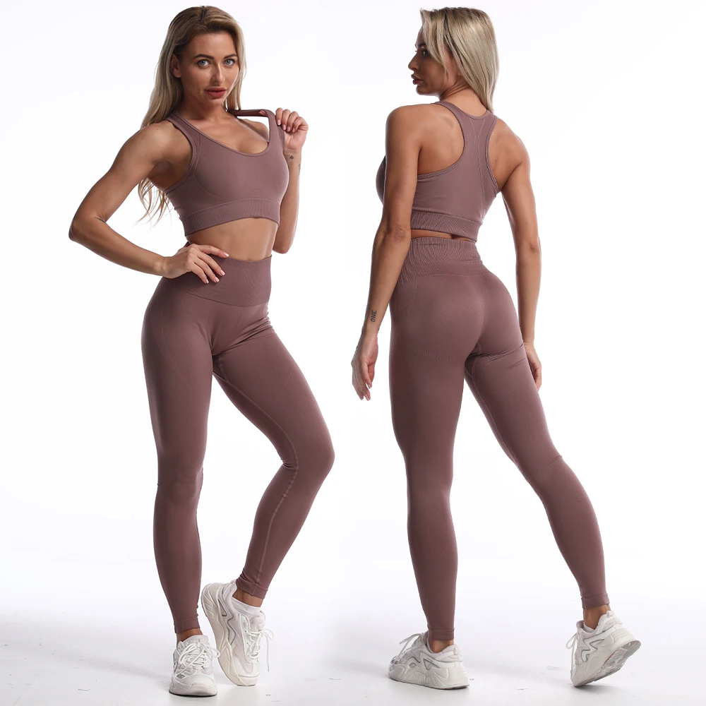 

Lady Workout Clothes Custom Sportswear Outfit Apparel Yoga Sports Wear Clothing Activewear Women Fitness Legging Yoga Set, Plum/red/blue/green/dark purple/purple/brown/light green/black/grey