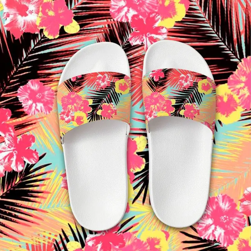 

2021 New Nature Design Custom printed PVC upper ladies EVA sloe slide sandals women slippers