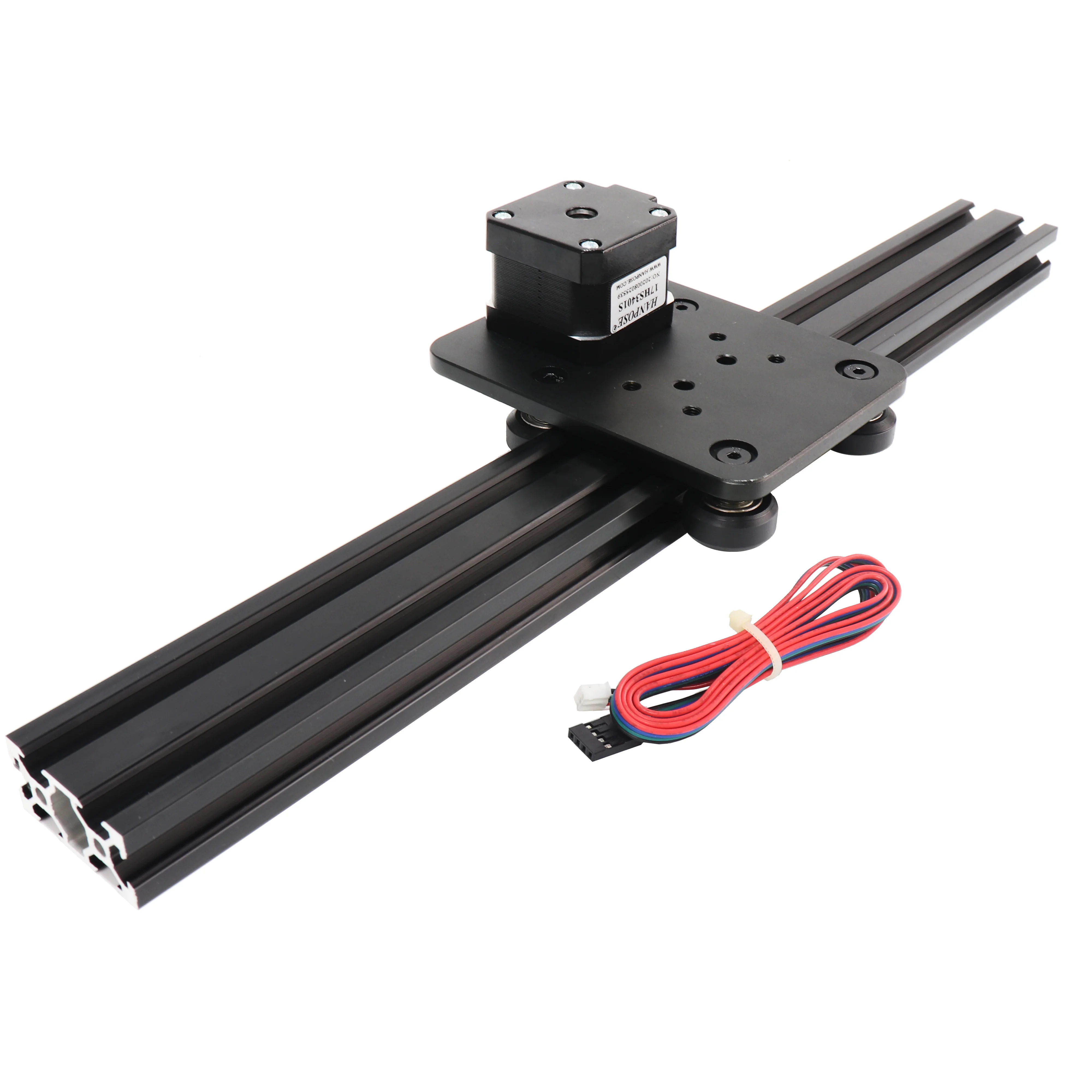 

HPV8 Openbuilds Mini Solid V Slot Belt Linear module 500mm Pinion Linear Actuator nema17 step motor 17HS3401S for CNC milling