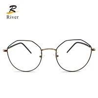 

2019 fashion eyewear metal frame eyeglasses blue light blocking computer glasses business men optical frame in stock