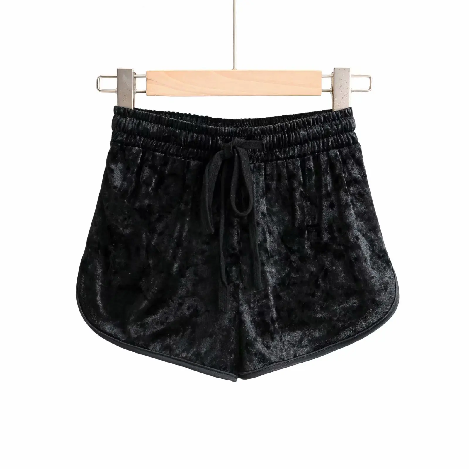 

2021 new arrival velvet casual elastic waist short pants for women wholesales, Eight color