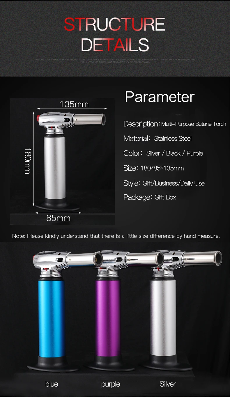 windproof torch lighter