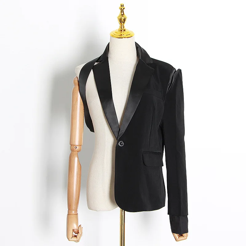 

2020 new arrivals fashion trending high street women asymmetrical design jacket