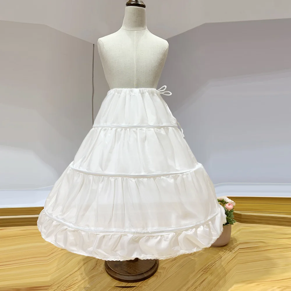 

MQATZ Fashion Crinoline Petticoat Skirt For Girls Ball Gown Underskirt For Wedding Dress PS06