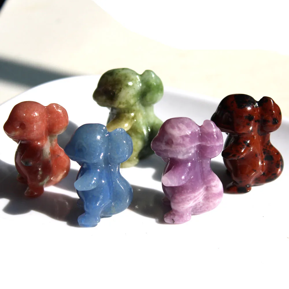 

Wholesale Price Natural Multi Gemstone Crystal Cartoon Charmander Character Pocket Monster Carving For Home Decoration
