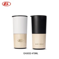 

ED5032 470ML New design eco friendly custom water bottle reusable bamboo coffee travel mugs, BPA free bamboo mugs