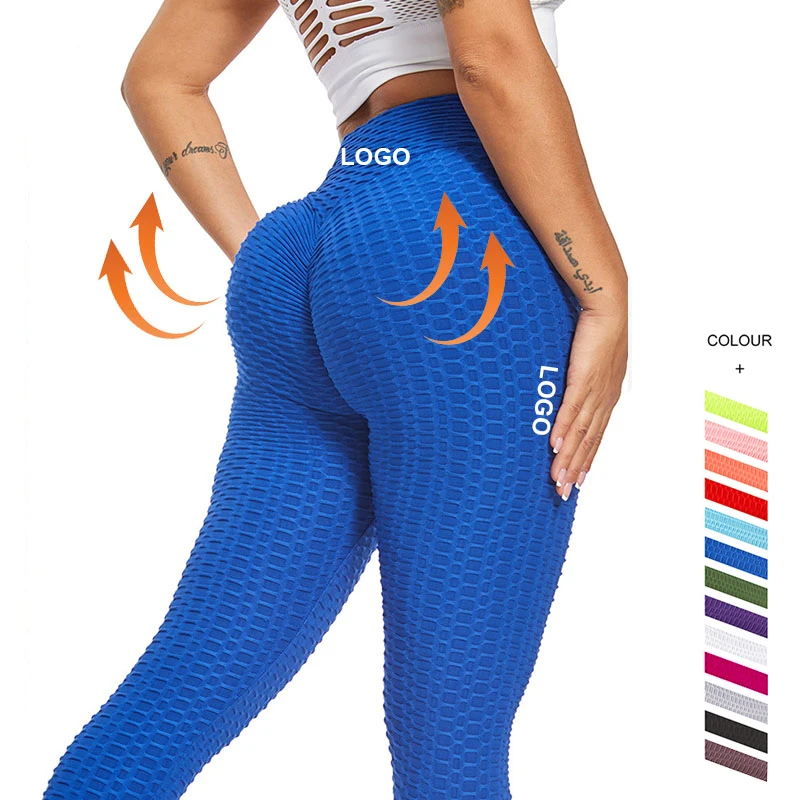 

Custom sports gym wear fitness clothing honeycomb butt lift high waist women yoga pants leggings, As picture or customized