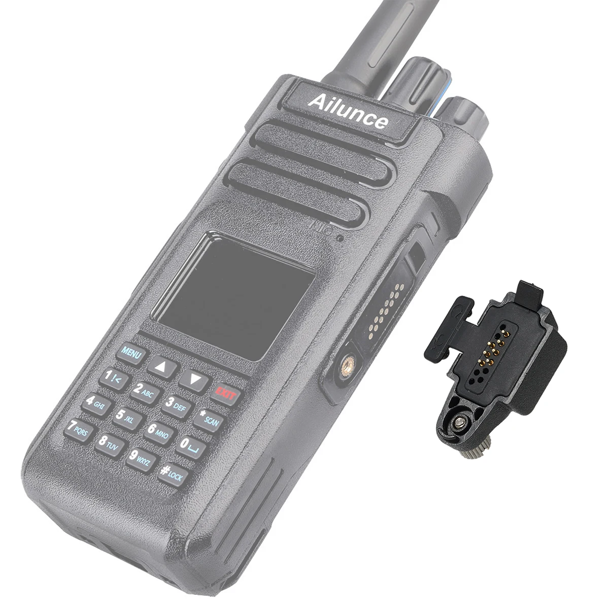 

Audio Adaptor adapter from Ailunce HD1 (GP328Plus) to Kenwood 2 PIN For Ailunce HD1 Retevis RT29 walkie talkie two way radio
