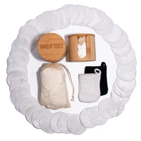 

Reusable Black Bamboo Cotton Reusable Make Up Remover Pads