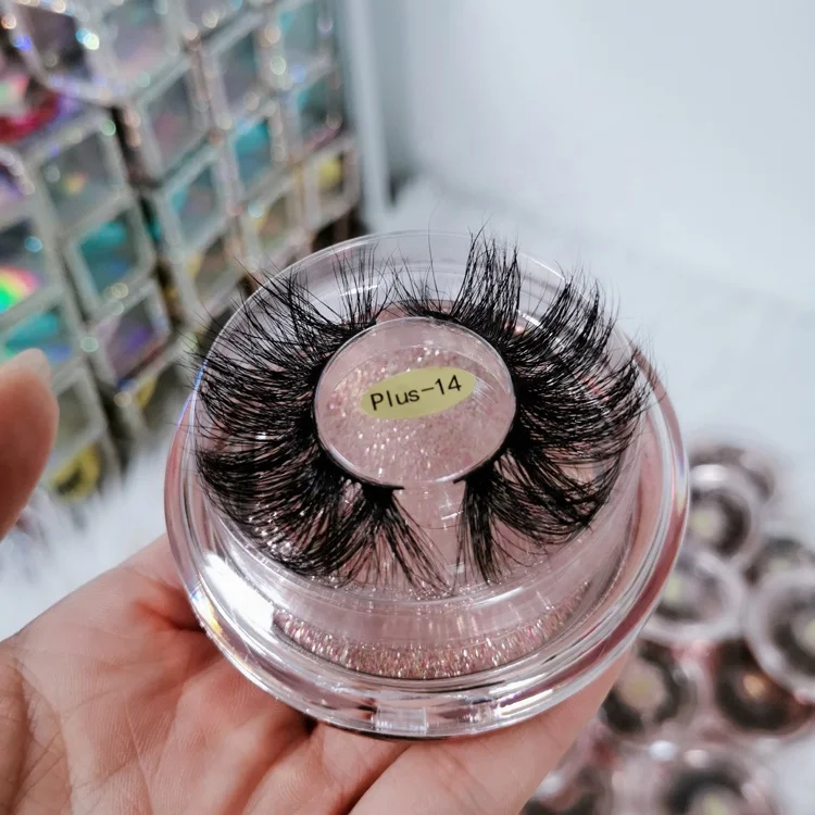 

3D Mink Eyelashes Vendor Mink Custom Packaging Eyelashes 25mm False Mink Eyelashes