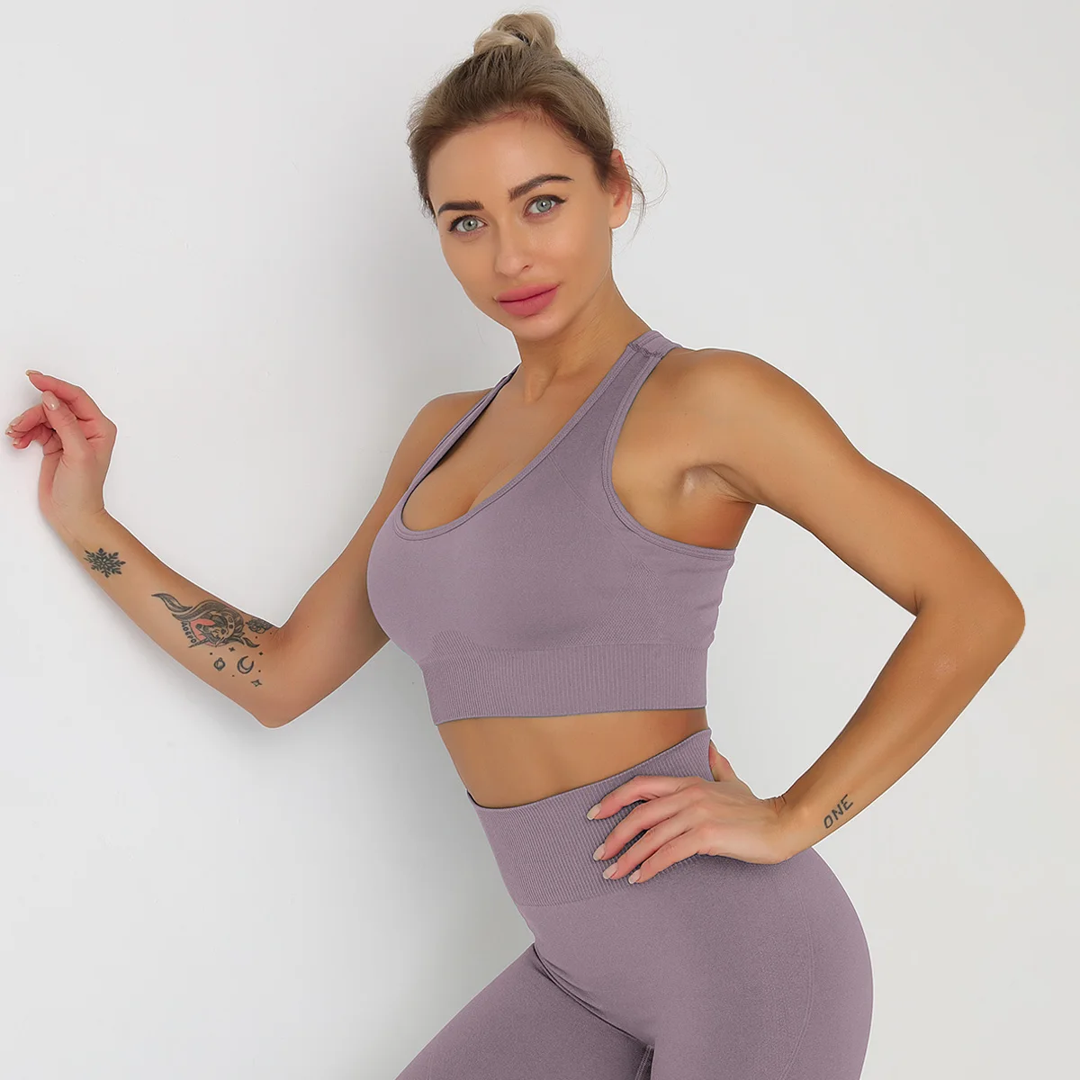 

tiktok gym seamless yoga wear fitness active woman sport clothes sports women leggings workout clothing set