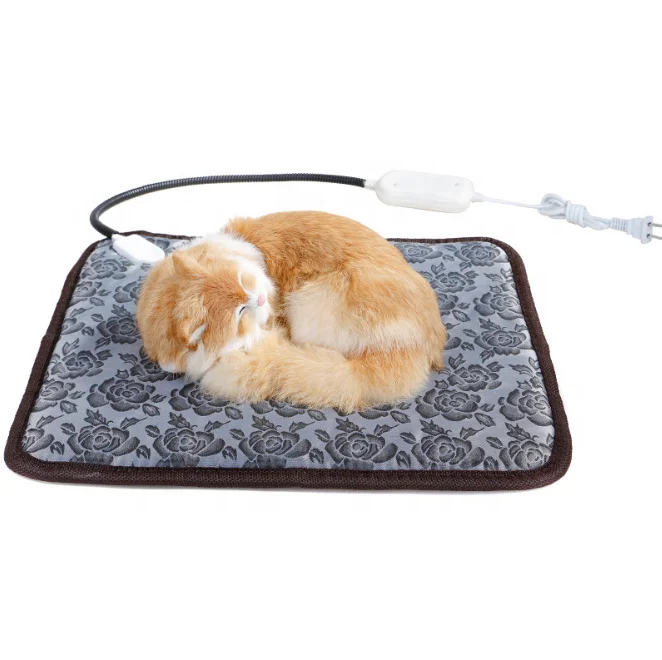 

New design High Quality Chew Resistant Dog Heated Bed Electric Waterproof Pet Heating Pad Cat Heating Mat